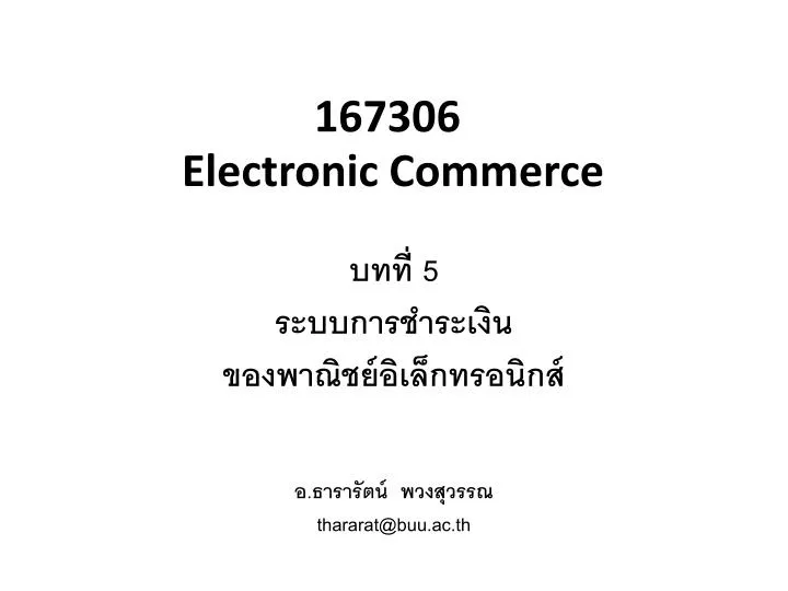 167306 electronic commerce