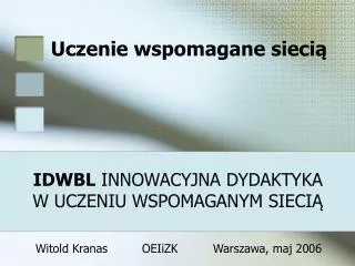 uczenie wspomagane sieci