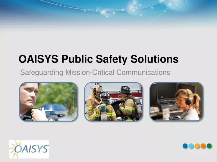oaisys public safety solutions