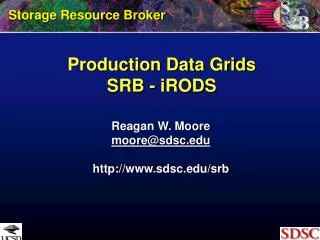 Production Data Grids SRB - iRODS