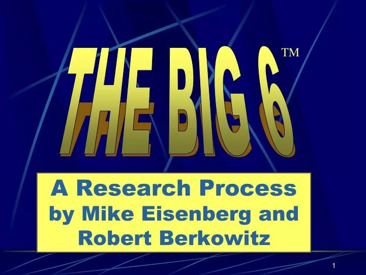 a research process by mike eisenberg and robert berkowitz
