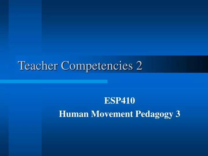 teacher competencies 2