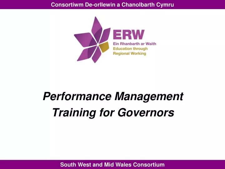 performance management training for governors