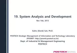 19 . System Analysis and Development