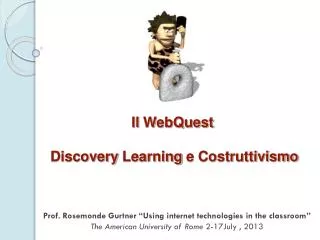 il webquest discovery learning e costruttivismo