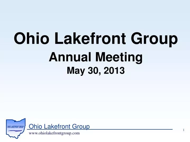 ohio lakefront group annual meeting may 30 2013