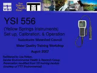YSI 556 (Yellow Springs Instruments) Set up, Calibration, &amp; Operation