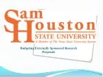 Budgeting Externally Sponsored Research Proposals - slide 1