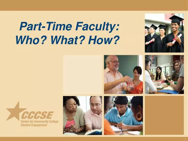 part time faculty who what how