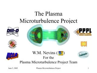 The Plasma Microturbulence Project