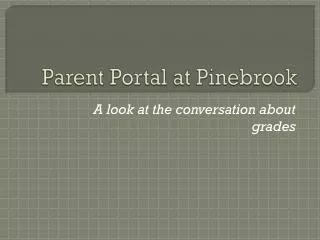 Parent Portal at Pinebrook
