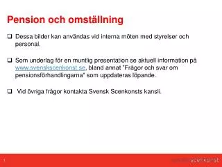 pension och omst llning