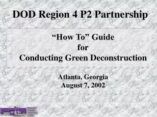 DOD Region 4 P2 Partnership