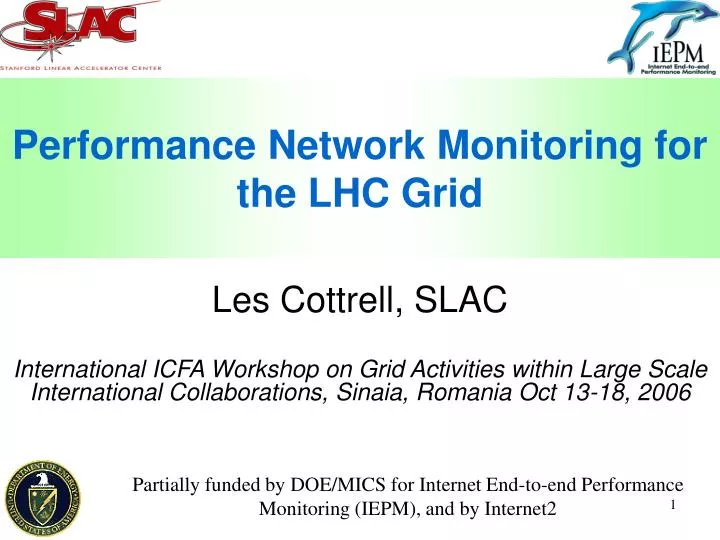 performance network monitoring for the lhc grid