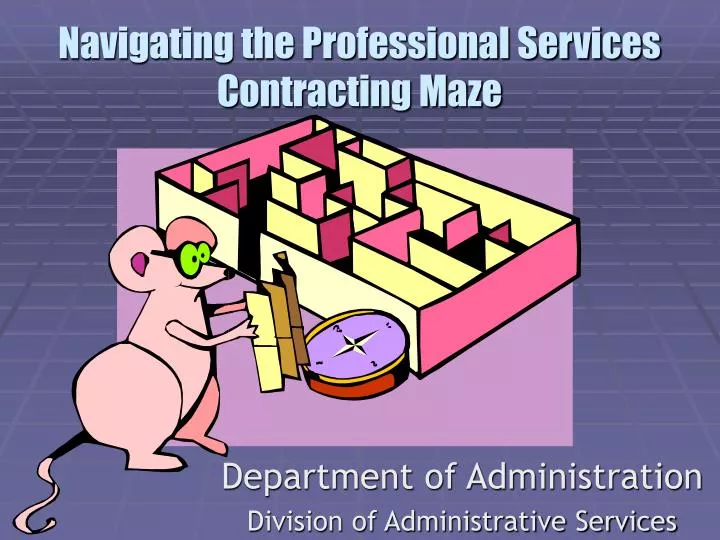 navigating the professional services contracting maze