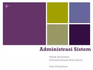 administrasi sistem