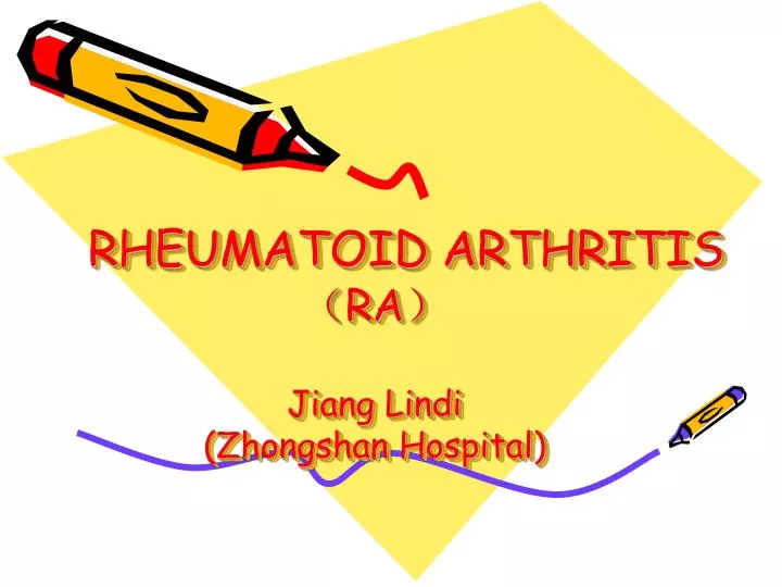 rheumatoid arthritis ra jiang lindi zhongshan hospital