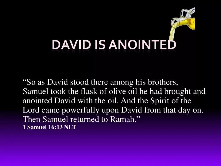 david is anointed
