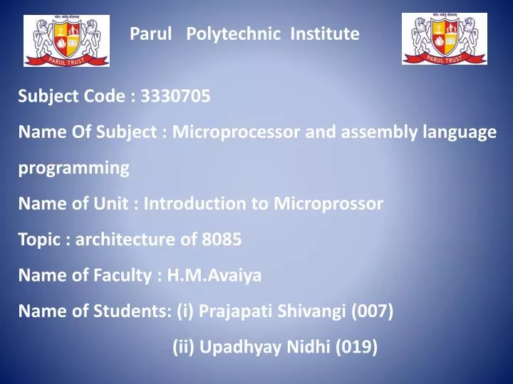 parul polytechnic institute