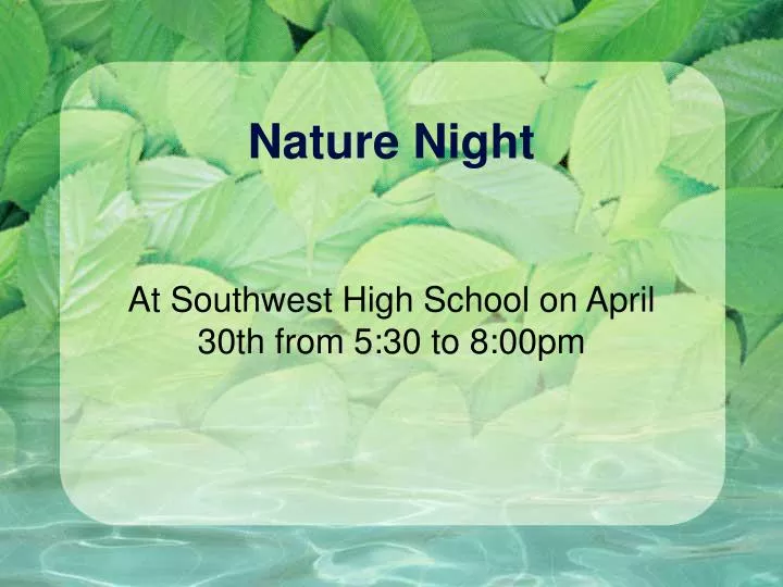 nature night