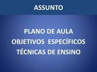 assunto