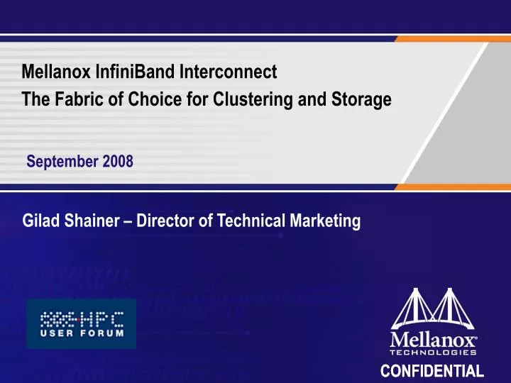 mellanox infiniband interconnect the fabric of choice for clustering and storage