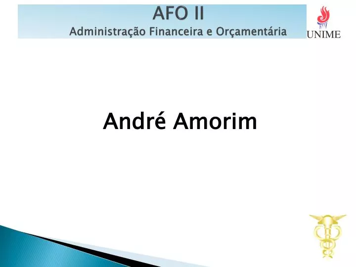 afo ii administra o financeira e or ament ria