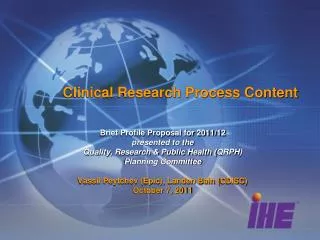 Clinical Research Process Content