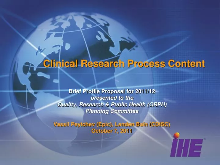 clinical research process ppt