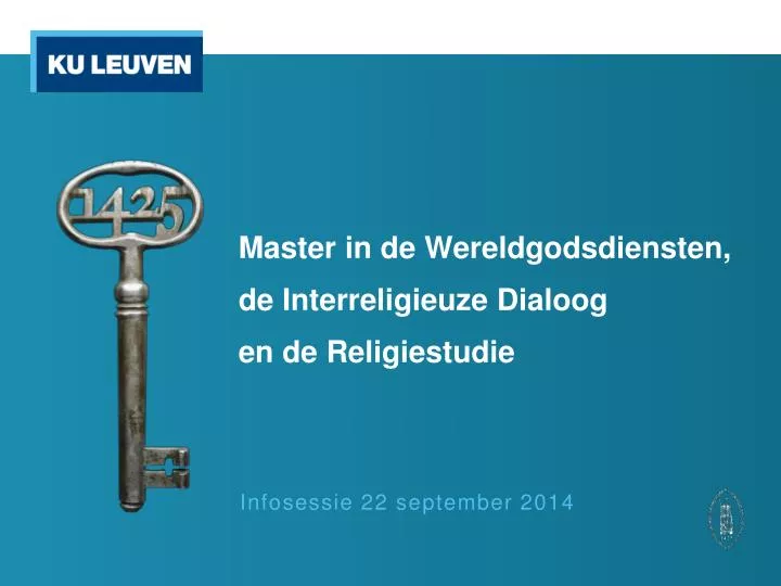 infosessie 22 september 2014