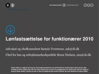 l nfasts ttelse for funktion rer 2010
