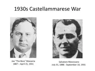 1930s Castellammarese War