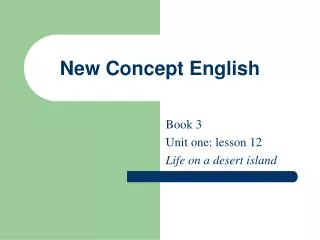 New Concept English