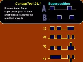 ConcepTest 24.1 Superposition