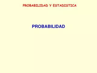 probabilidad y estadistica