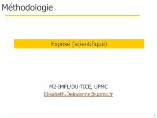 m thodologie