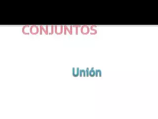 conjuntos