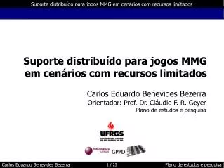suporte distribu do para jogos mmg em cen rios com recursos limitados