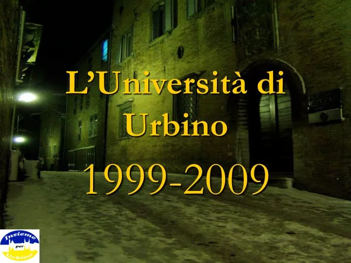 l universit di urbino