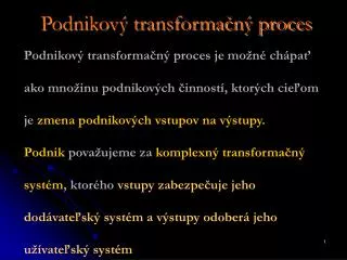 podnikov transforma n proces