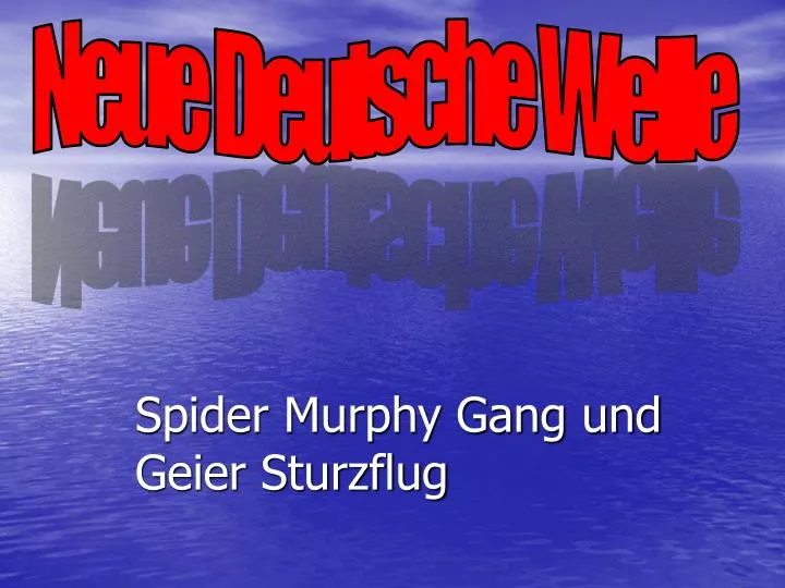 spider murphy gang und geier sturzflug