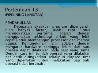 pertemuan 13 pipelining lanjutan