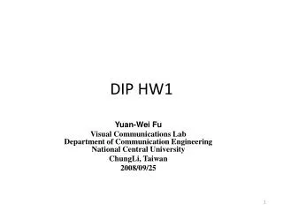 dip hw1