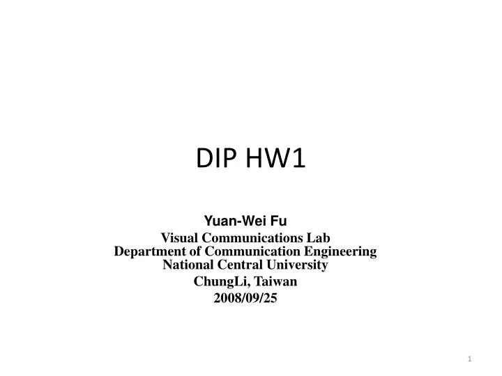 dip hw1