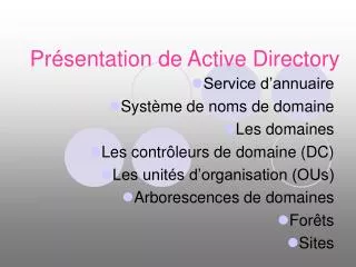 pr sentation de active directory