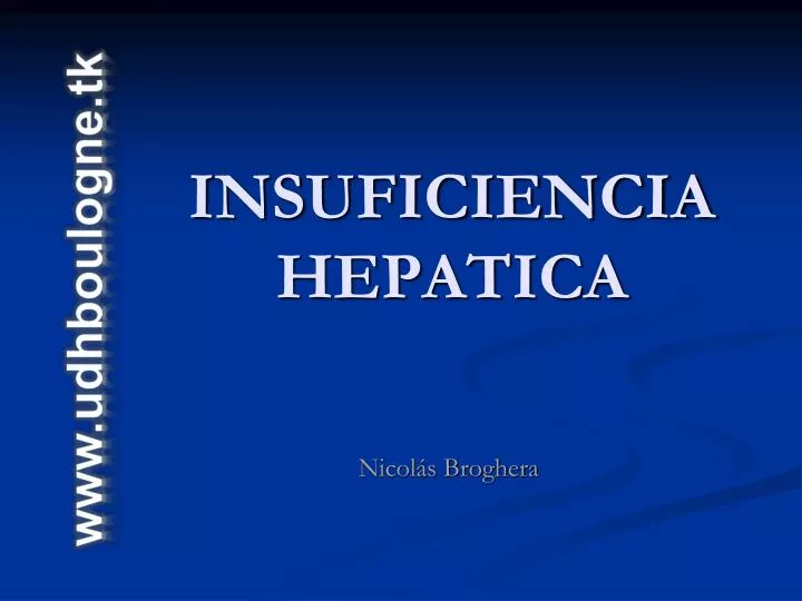 insuficiencia hepatica