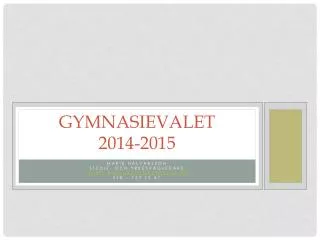 gymnasievalet 2014 2015