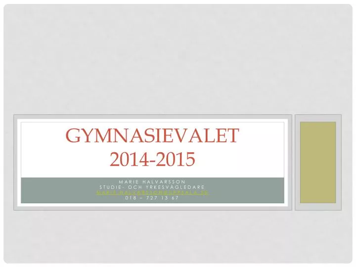 gymnasievalet 2014 2015