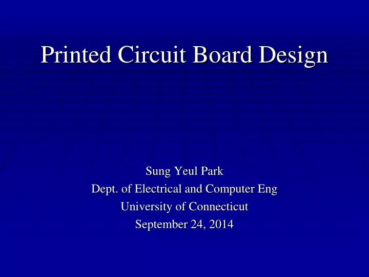 printed circuit board design