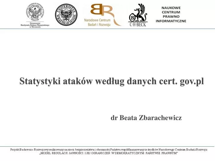 statystyki atak w wed ug danych cert gov pl